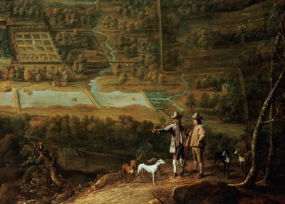Landscape with sportsmen by David Teniers the Younger